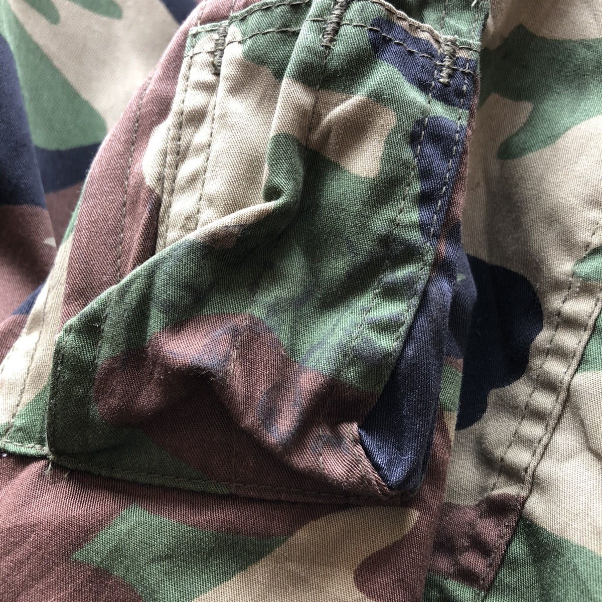 If Six Was Nine Vintage 90's Bomber Jacket Camouflage Woodland Size US XL / EU 56 / 4 - 18 Thumbnail