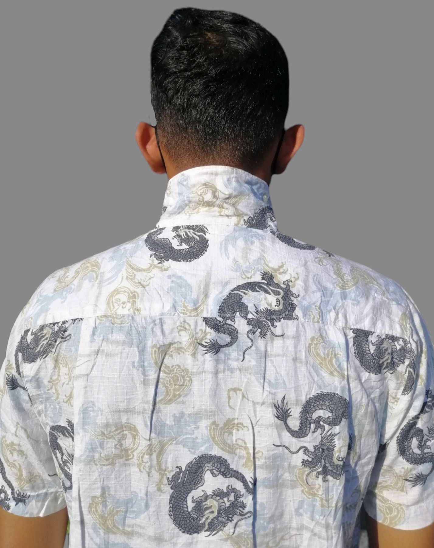 Japanese Brand Vintage HAWAIIAN Dragons Full Print Shirt Button Up Size US S / EU 44-46 / 1 - 9 Thumbnail
