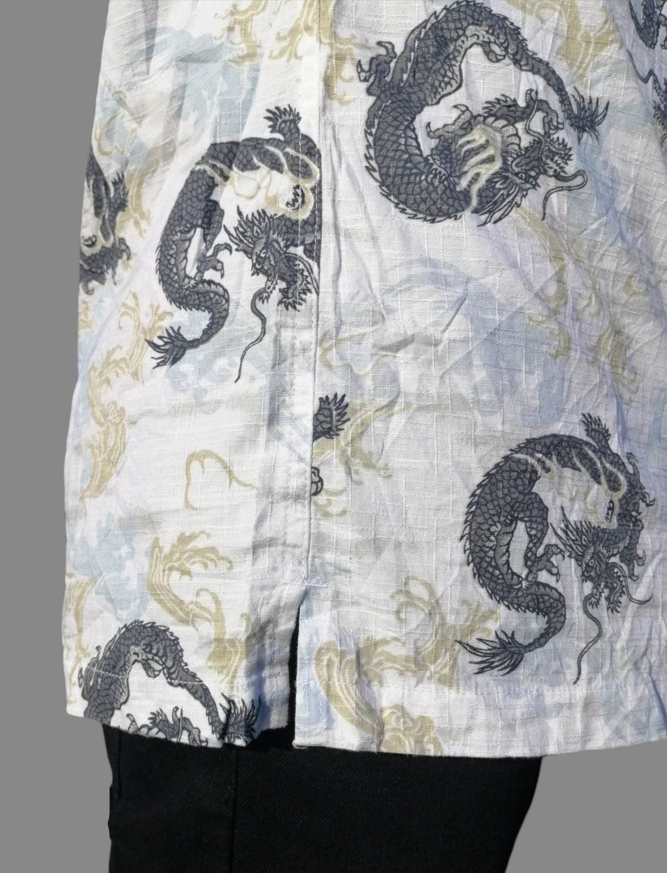 Japanese Brand Vintage HAWAIIAN Dragons Full Print Shirt Button Up Size US S / EU 44-46 / 1 - 4 Thumbnail