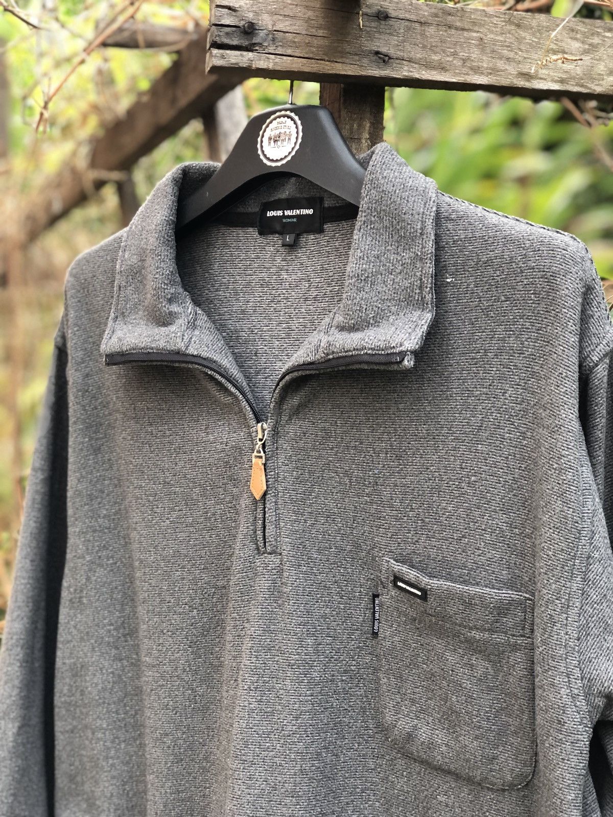 Valentino Vintage Louis Valentino Homme Quarter Zipper Longsleeve Tee Size US L / EU 52-54 / 3 - 2 Thumbnail