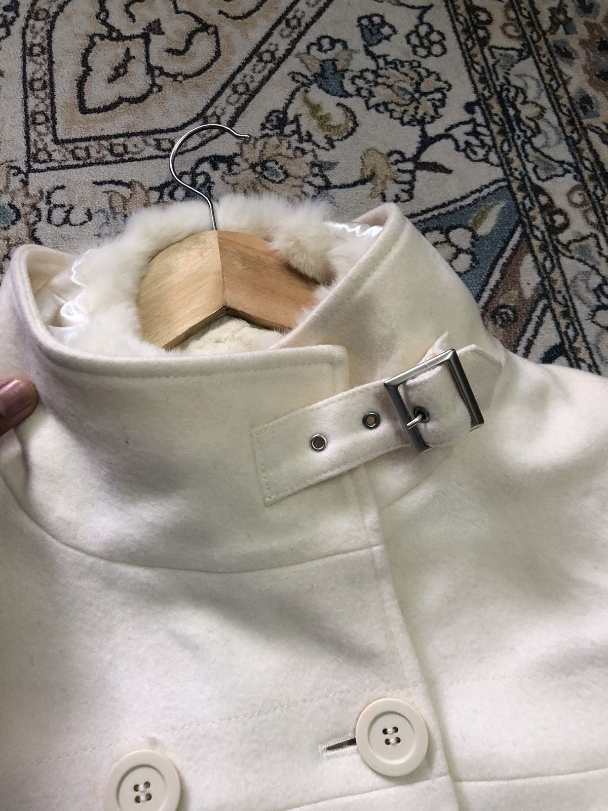 Japanese Brand PPFM Peyton Place Luxurys Wool Pea Coat Size M / US 6-8 / IT 42-44 - 11 Thumbnail