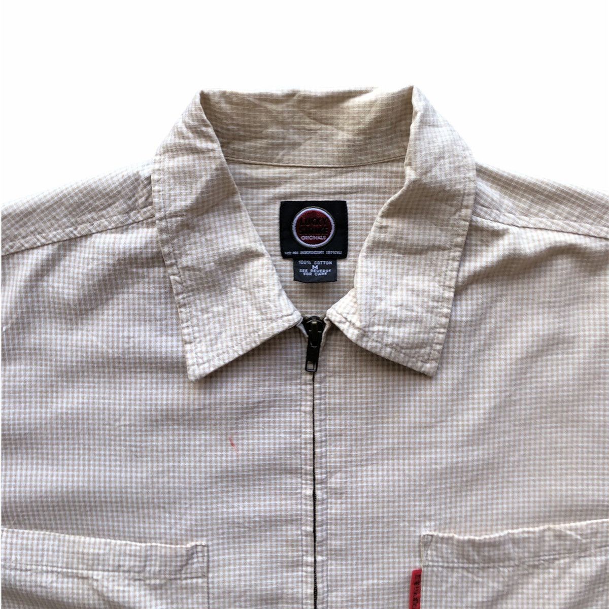 Japanese Brand Vintage Lucky Strike Zipper Shirt Double Pocket Checkered Size US XL / EU 56 / 4 - 2 Thumbnail