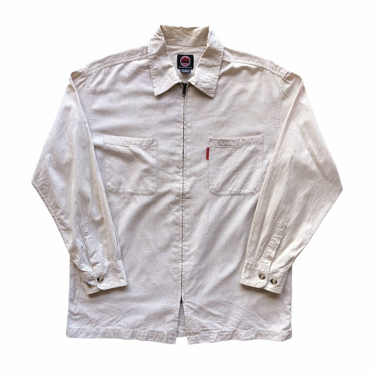 Japanese Brand Vintage Lucky Strike Zipper Shirt Double Pocket Checkered Size US XL / EU 56 / 4 - 1 Thumbnail