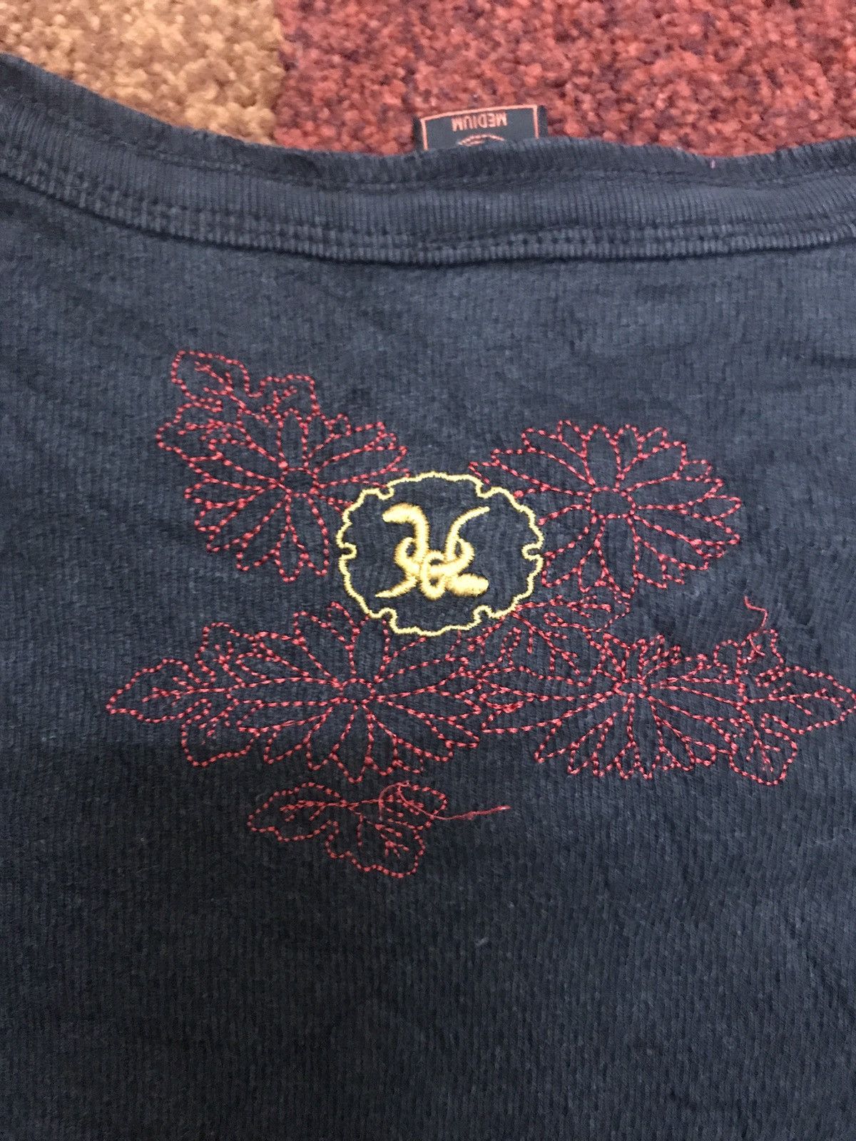 Japanese Brand Japanese Brand Skull Embroidery Skinny Fit Shirt Size US S / EU 44-46 / 1 - 4 Thumbnail