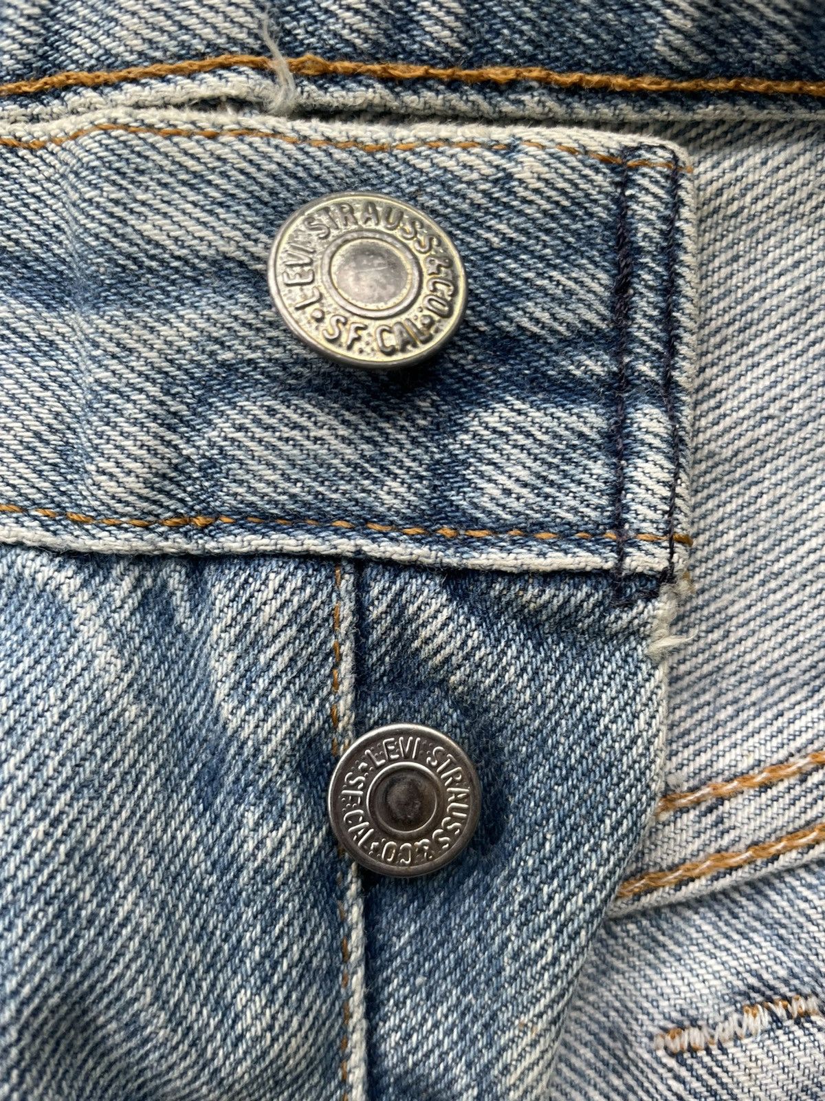 Levi's Levi’s 501 e 1988 Usa Aging Faded Stone Wash Size US 31 - 21 Thumbnail
