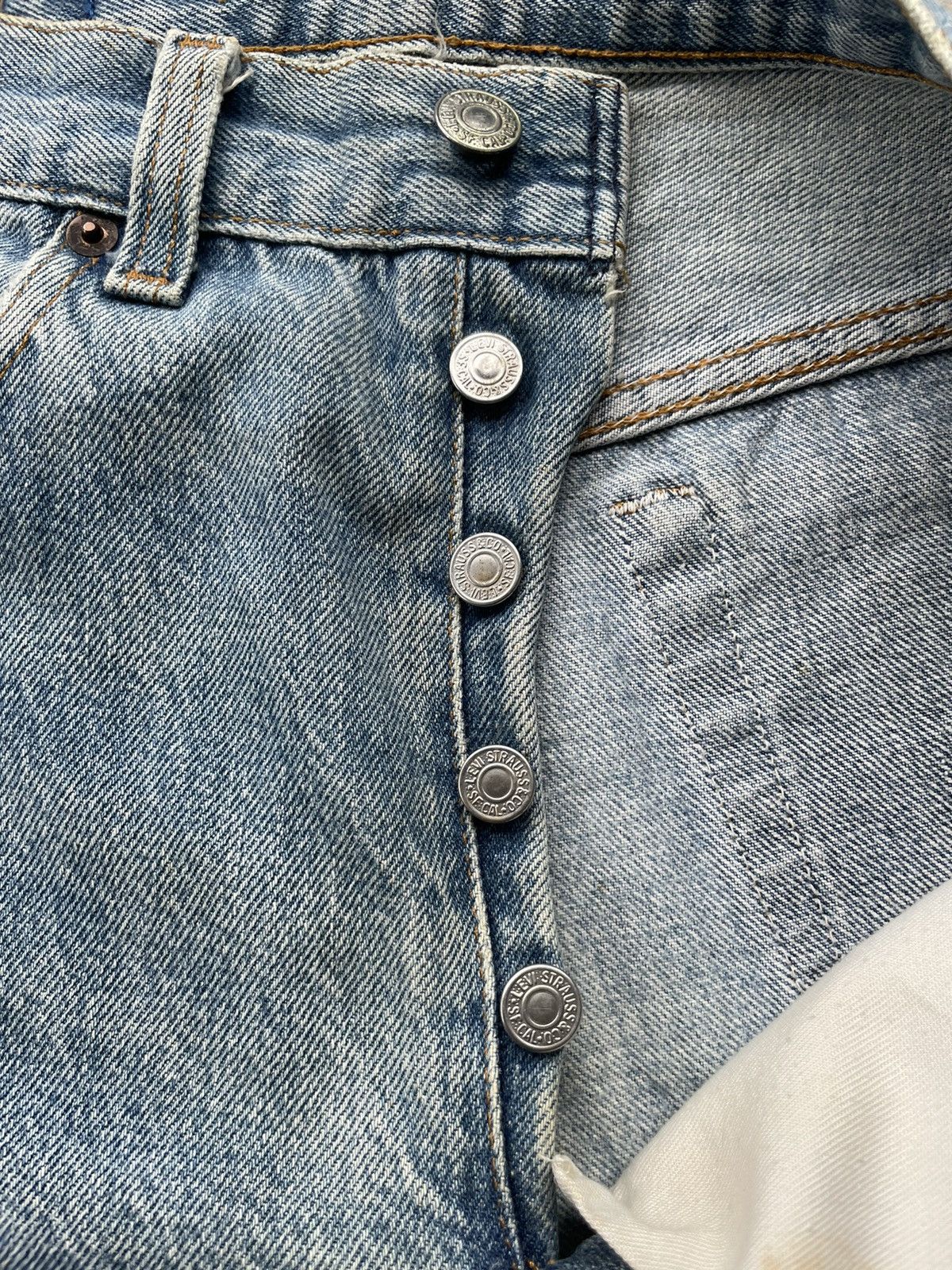 Levi's Levi’s 501 e 1988 Usa Aging Faded Stone Wash Size US 31 - 22 Thumbnail