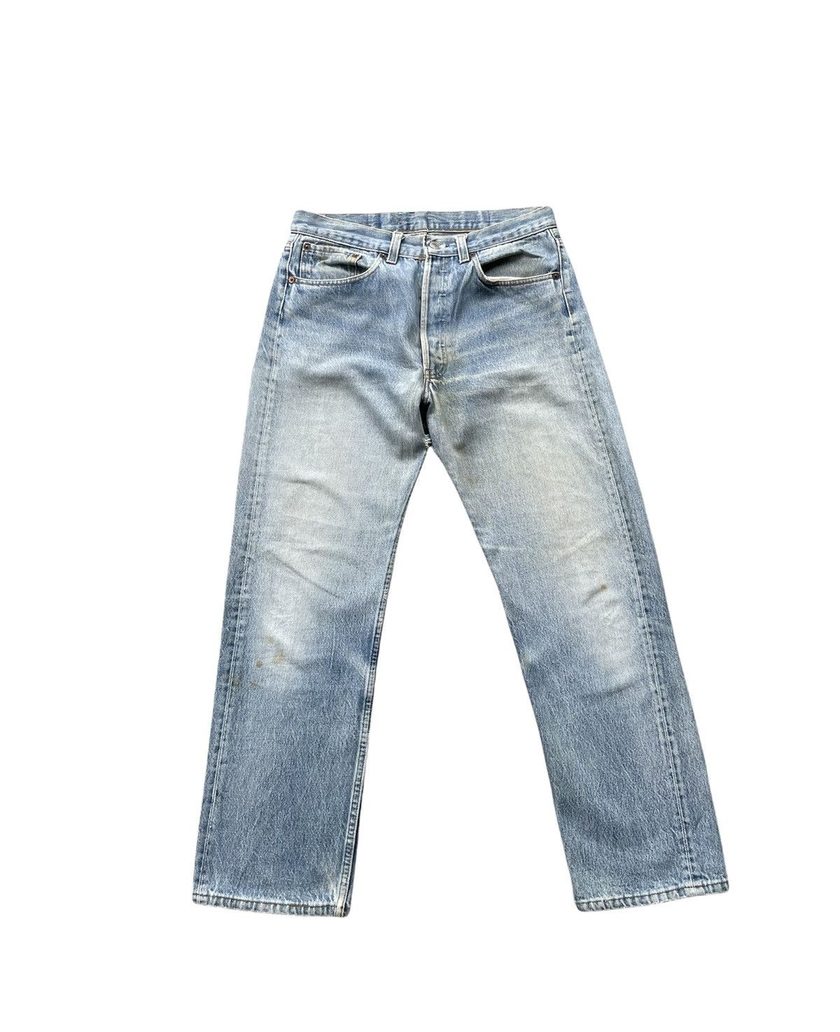 Levi's Levi’s 501 e 1988 Usa Aging Faded Stone Wash Size US 31 - 1 Thumbnail