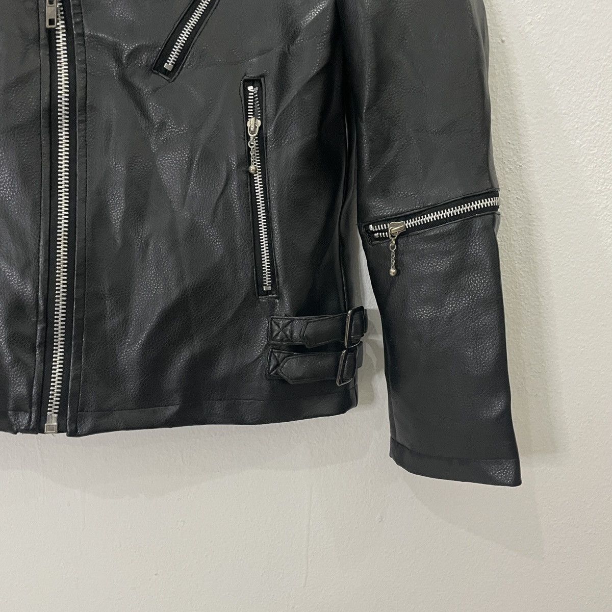 Japanese Brand Vintage A.G Leather Biker Jacket Size US XS / EU 42 / 0 - 3 Thumbnail
