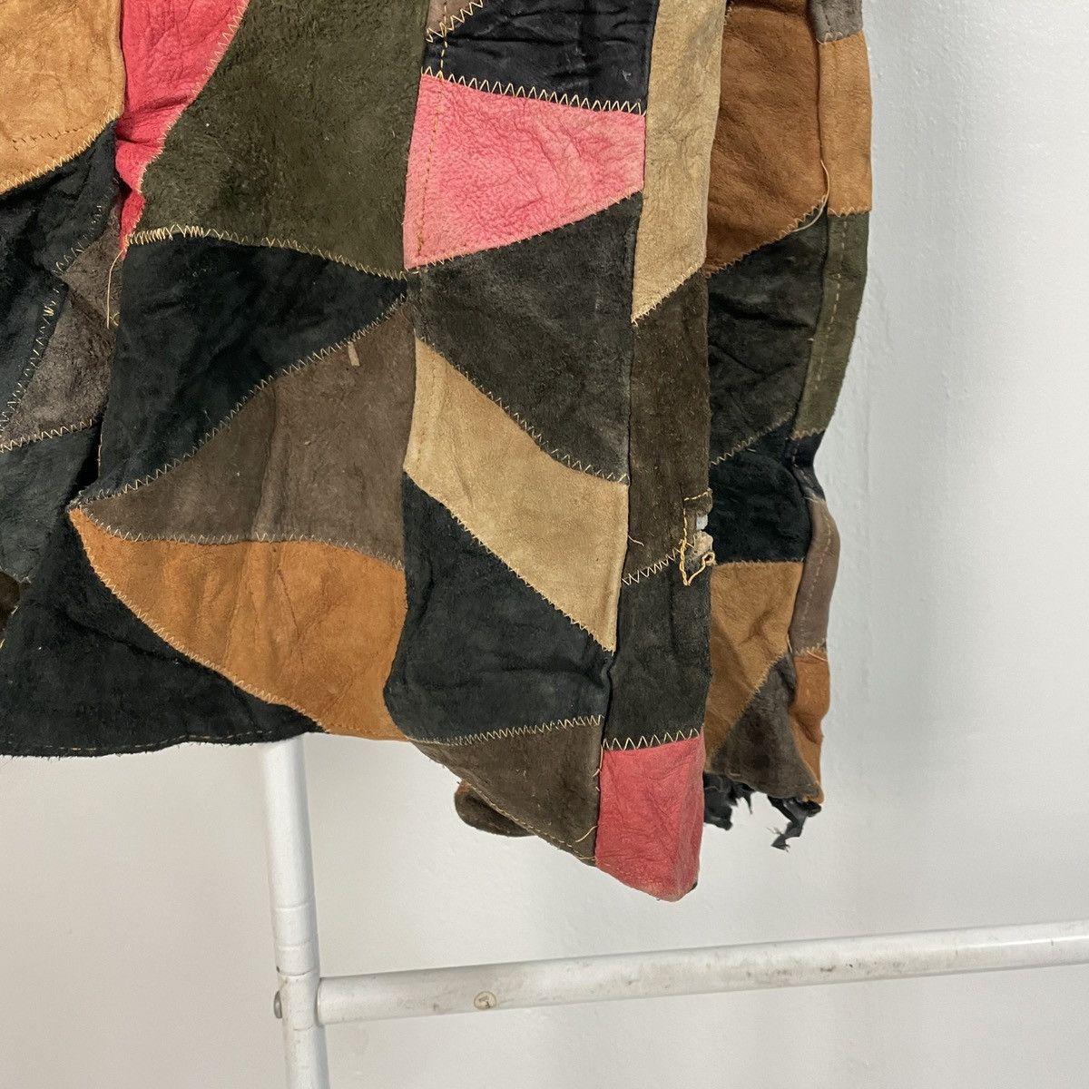 Japanese Brand Vintage Unbranded Patchwork Style Leather Jacket Size US XS / EU 42 / 0 - 7 Thumbnail