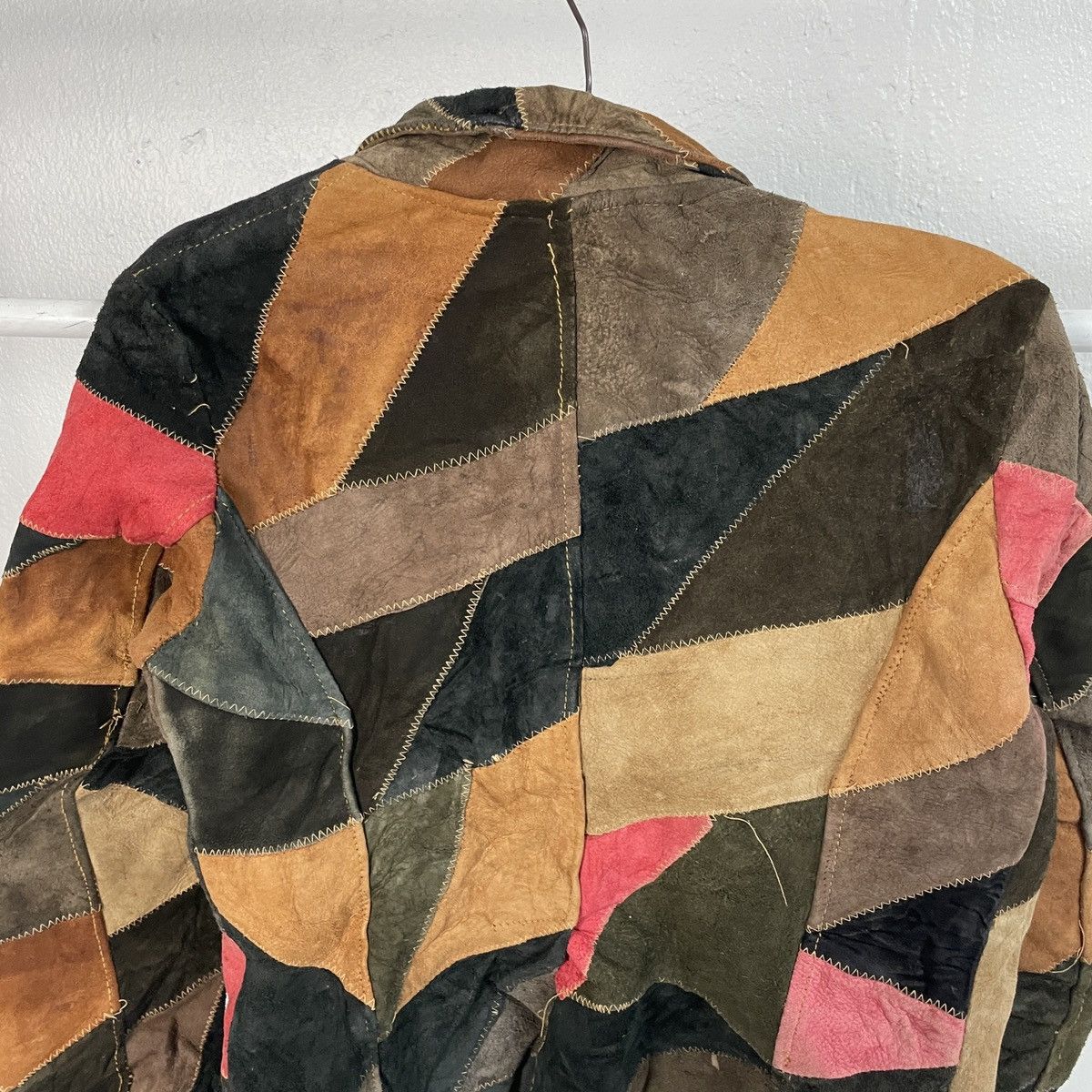 Japanese Brand Vintage Unbranded Patchwork Style Leather Jacket Size US XS / EU 42 / 0 - 9 Thumbnail