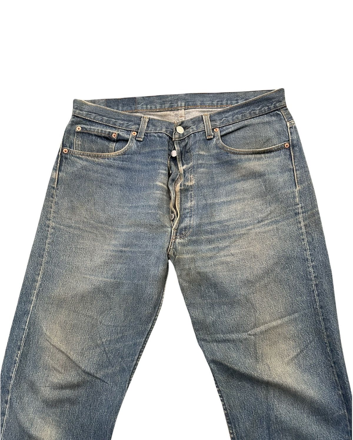 Levi's Vintage Levi’s 501XX 1992 Usa Aging Wash Denim Size US 36 / EU 52 - 4 Thumbnail