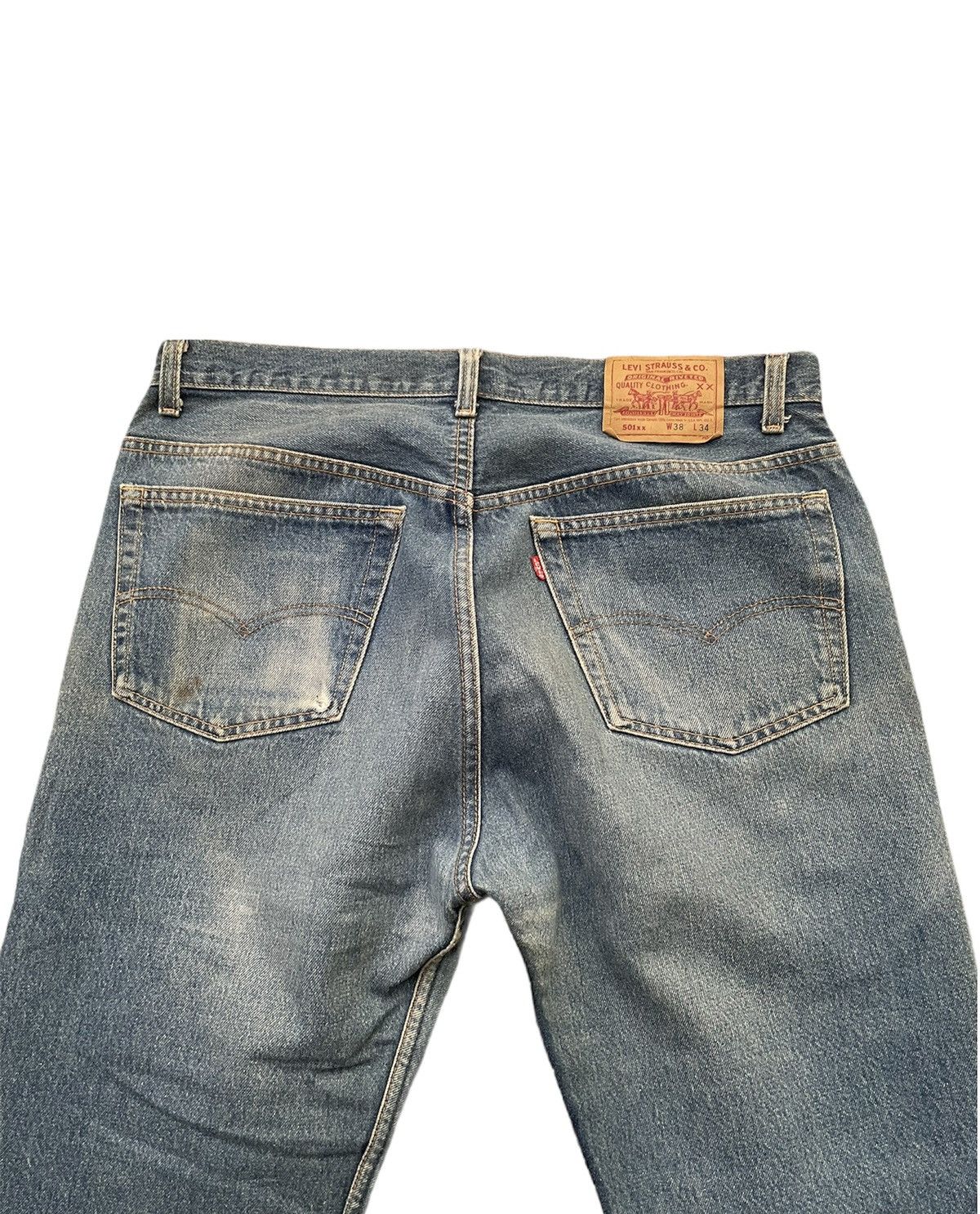 Levi's Vintage Levi’s 501XX 1992 Usa Aging Wash Denim Size US 36 / EU 52 - 8 Thumbnail