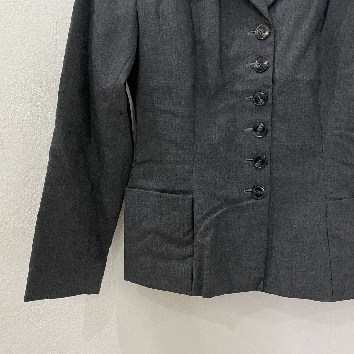 agnes b. Vintage Agnes B Rare Button Coat Jacket Size M / US 6-8 / IT 42-44 - 3 Thumbnail