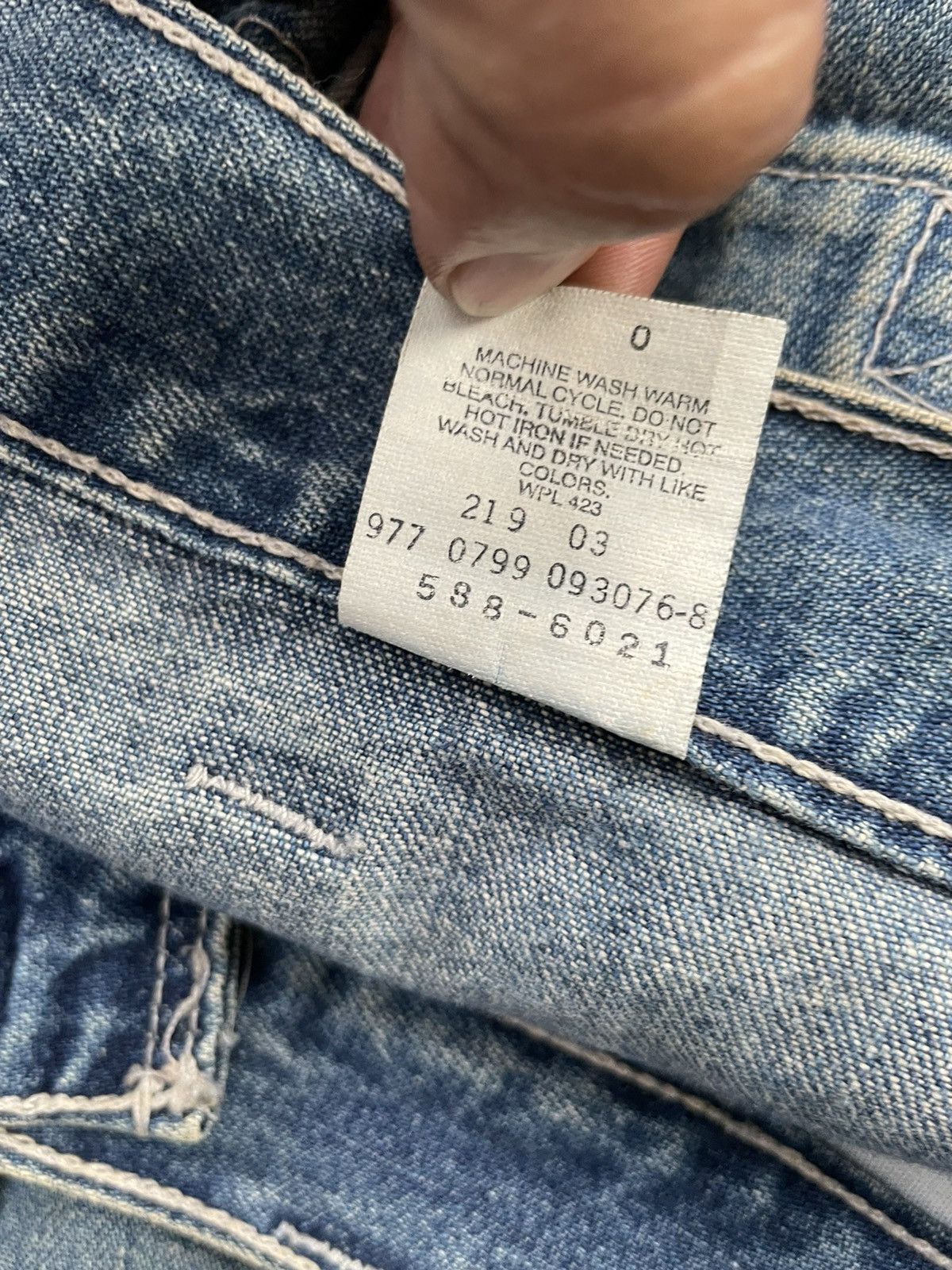 Levi's Vintage 1999 Levis Denim Side Pocket Size US 30 / EU 46 - 16 Thumbnail