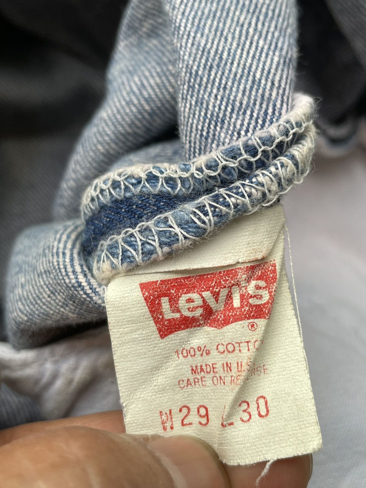 Levi's × Vintage Vintage Levi’s 501 e 1988 Usa Stone Wash Aging Denim Size US 28 / EU 44 - 13 Thumbnail