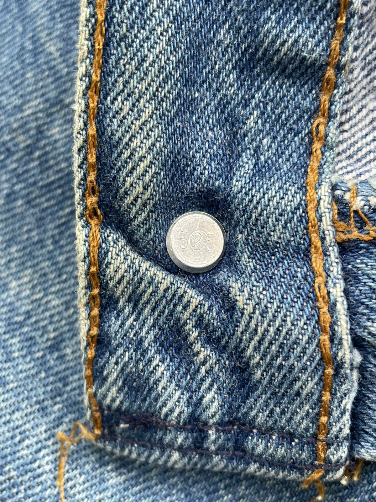 Levi's × Vintage Vintage Levi’s 501 e 1988 Usa Stone Wash Aging Denim Size US 28 / EU 44 - 15 Thumbnail