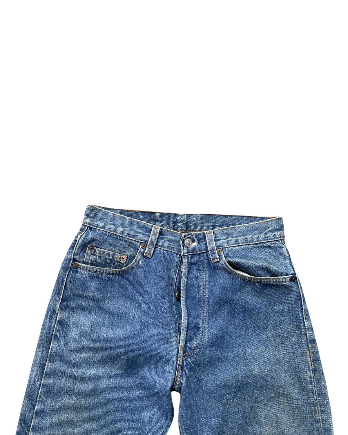 Levi's × Vintage Vintage Levi’s 501 e 1988 Usa Stone Wash Aging Denim Size US 28 / EU 44 - 6 Thumbnail