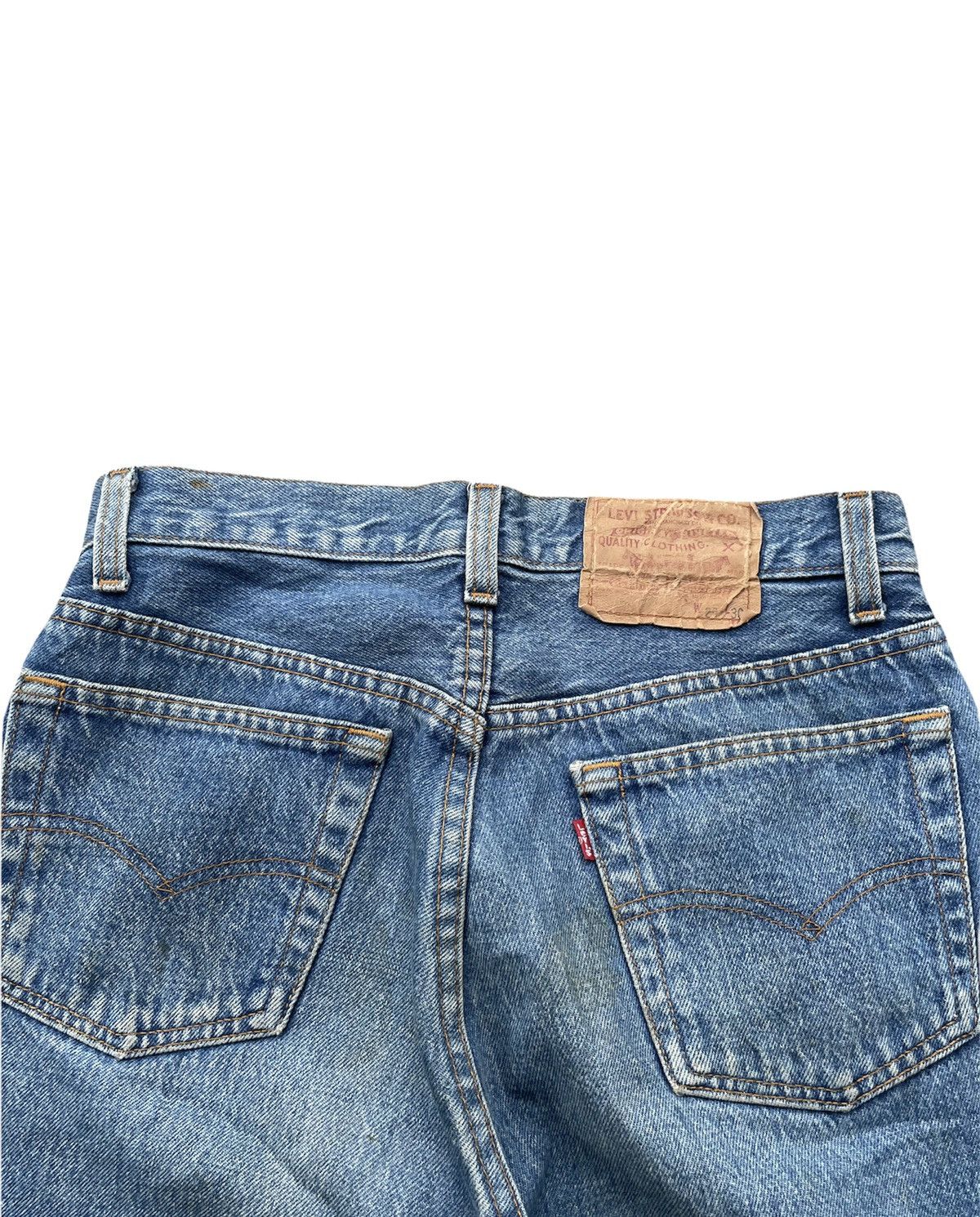 Levi's × Vintage Vintage Levi’s 501 e 1988 Usa Stone Wash Aging Denim Size US 28 / EU 44 - 9 Thumbnail