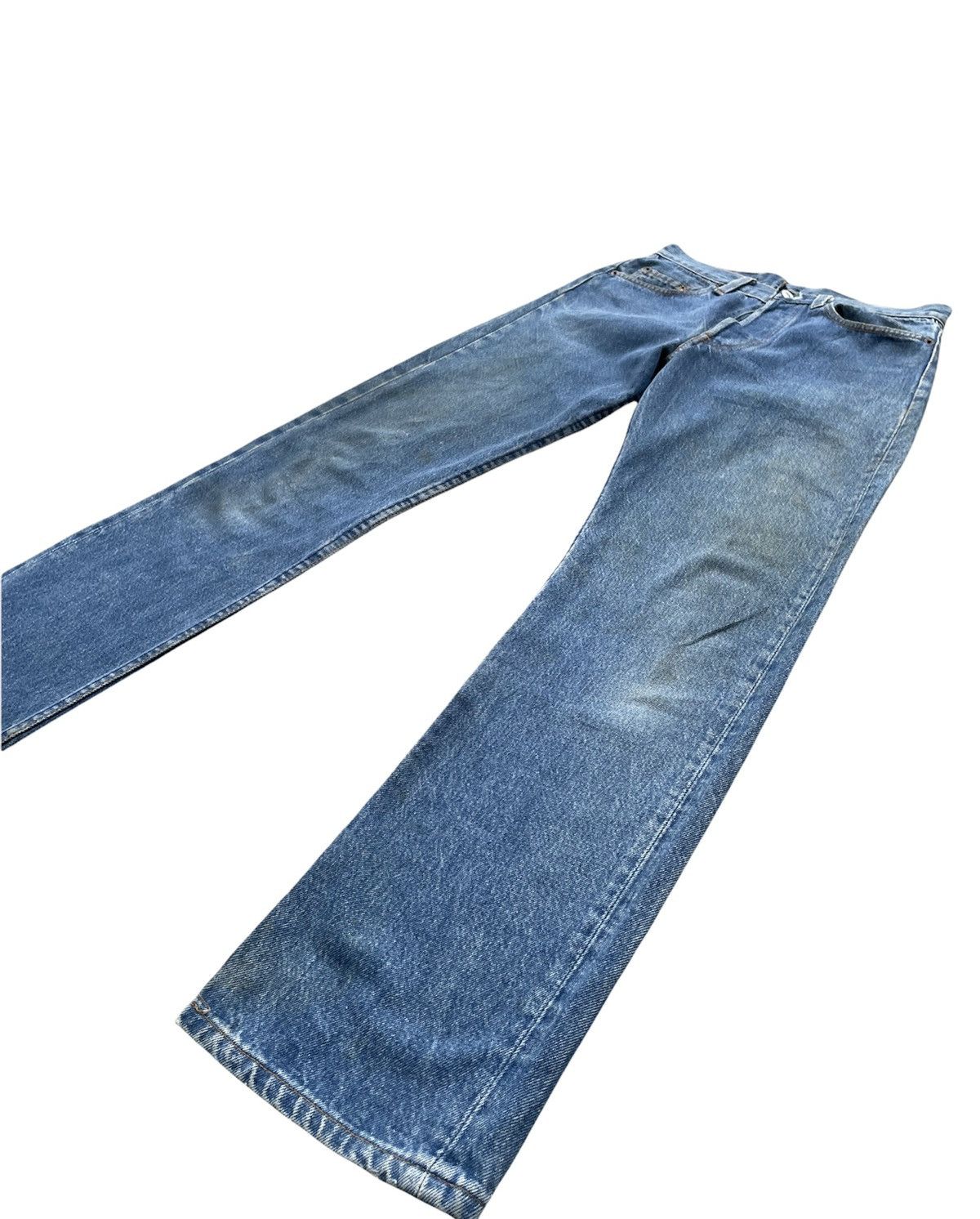 Levi's × Vintage Vintage Levi’s 501 e 1988 Usa Stone Wash Aging Denim Size US 28 / EU 44 - 2 Thumbnail