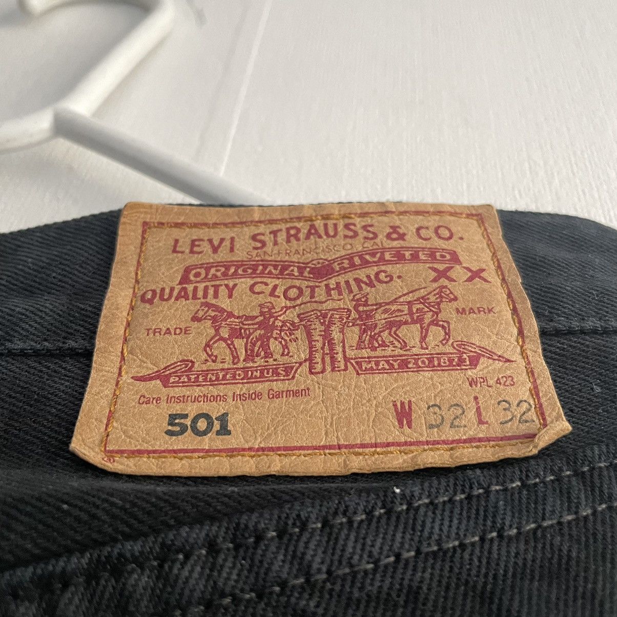 Levi's Vintage Levi’s 501 Black Denim Jeans Size US 30 / EU 46 - 12 Thumbnail