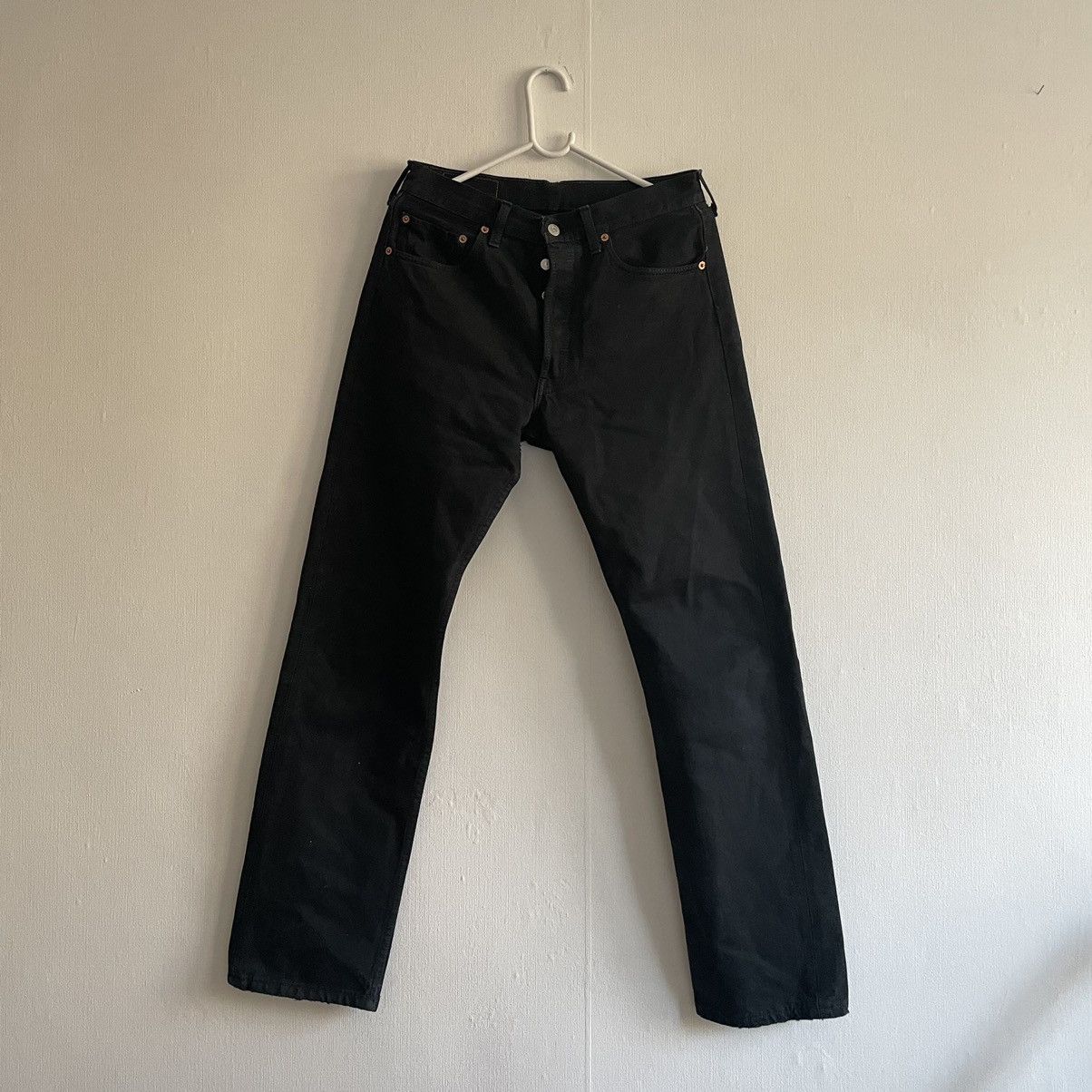 Levi's Vintage Levi’s 501 Black Denim Jeans Size US 30 / EU 46 - 4 Thumbnail