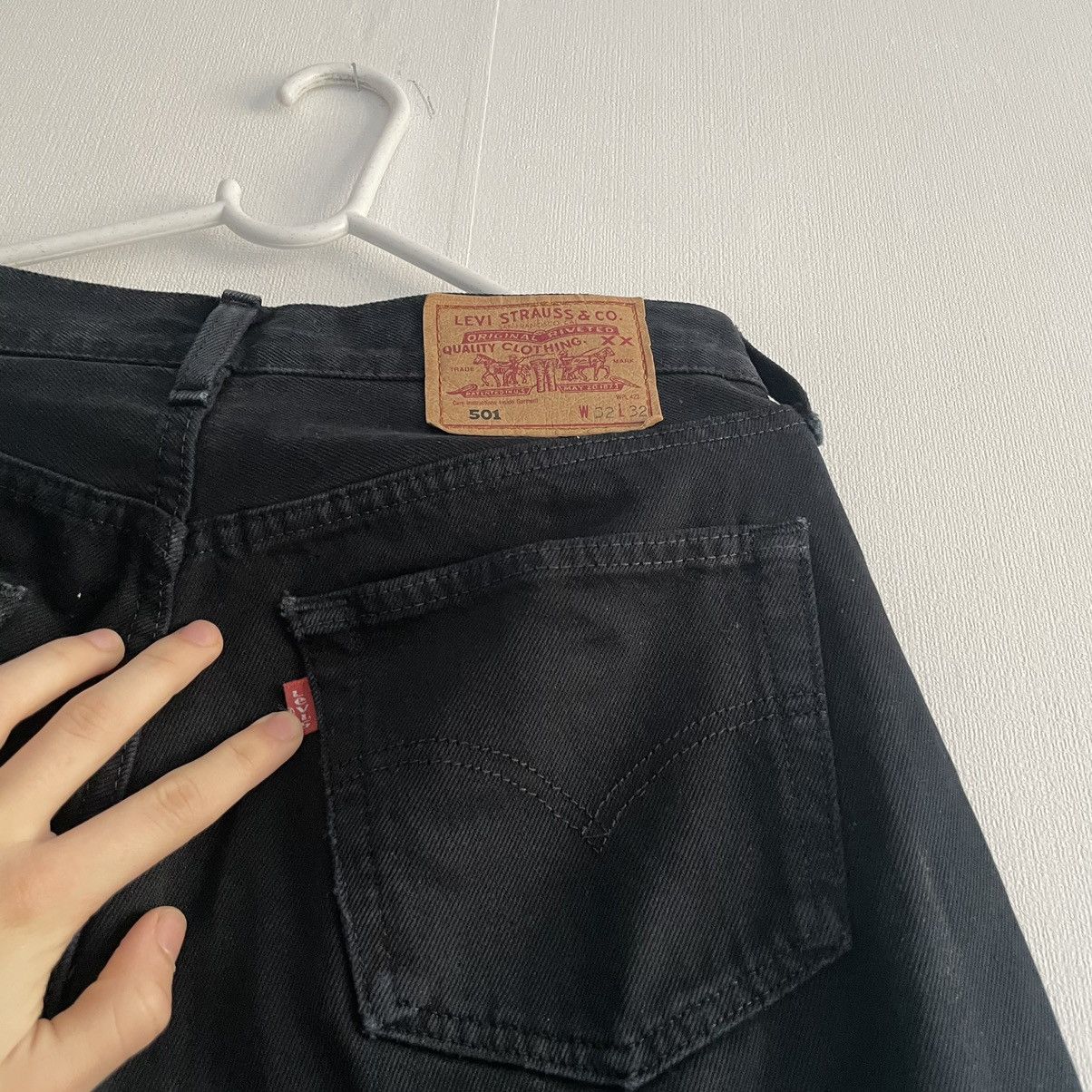 Levi's Vintage Levi’s 501 Black Denim Jeans Size US 30 / EU 46 - 11 Thumbnail