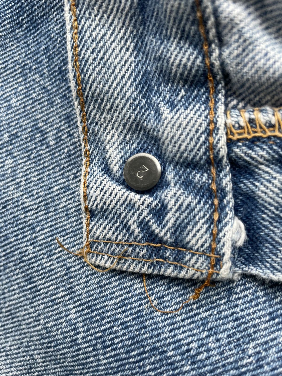 Levi's Levi’s 501 e 1980 Usa Aging Stone Wash Size US 31 - 20 Thumbnail