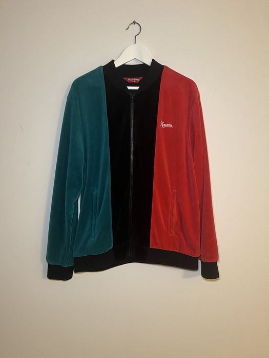 Supreme velour hot sale zip up