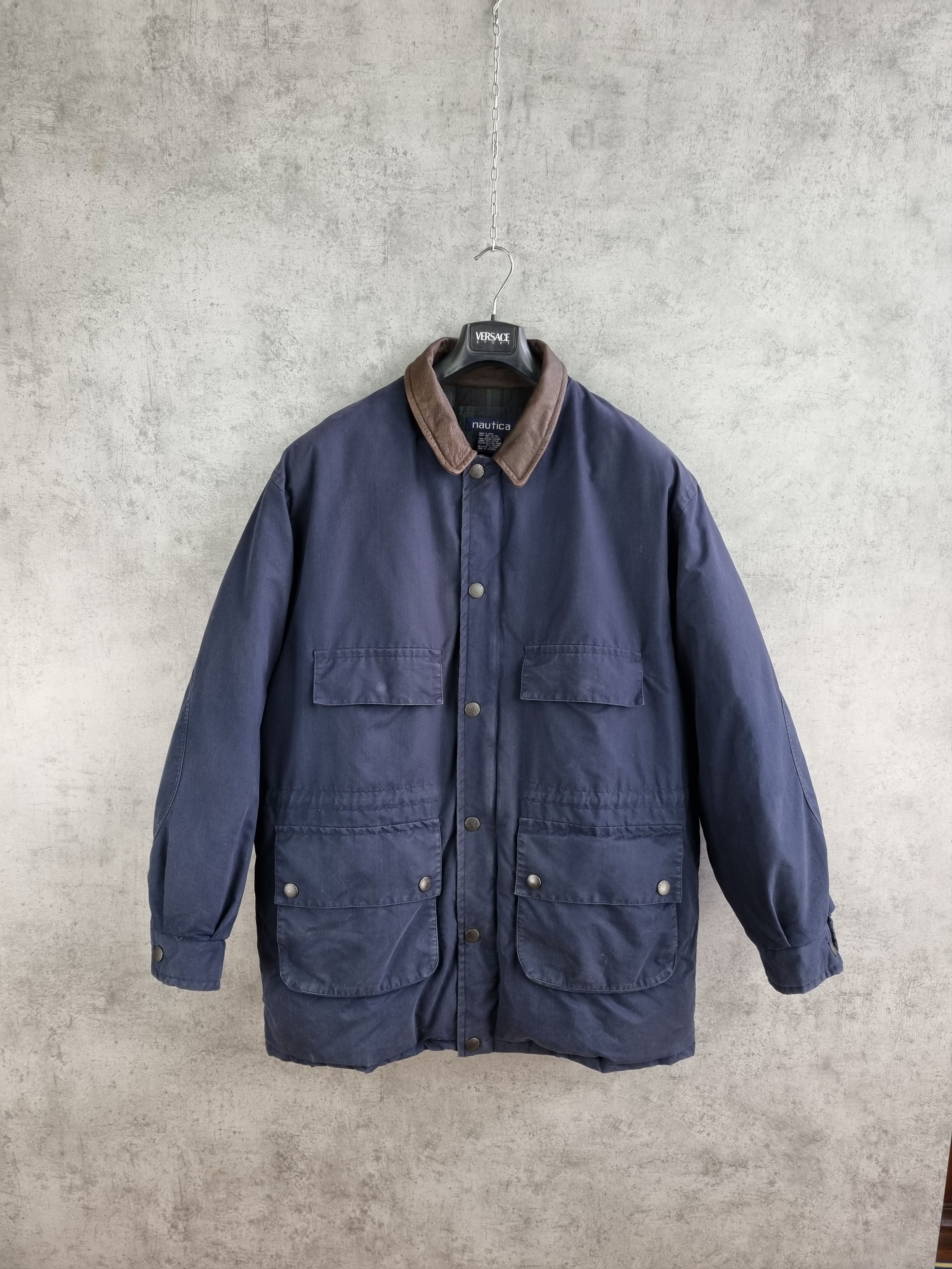 Nautica × Vintage 90s Down Sailing Jacket Nautica Rare to find Size US XL / EU 56 / 4 - 2 Thumbnail