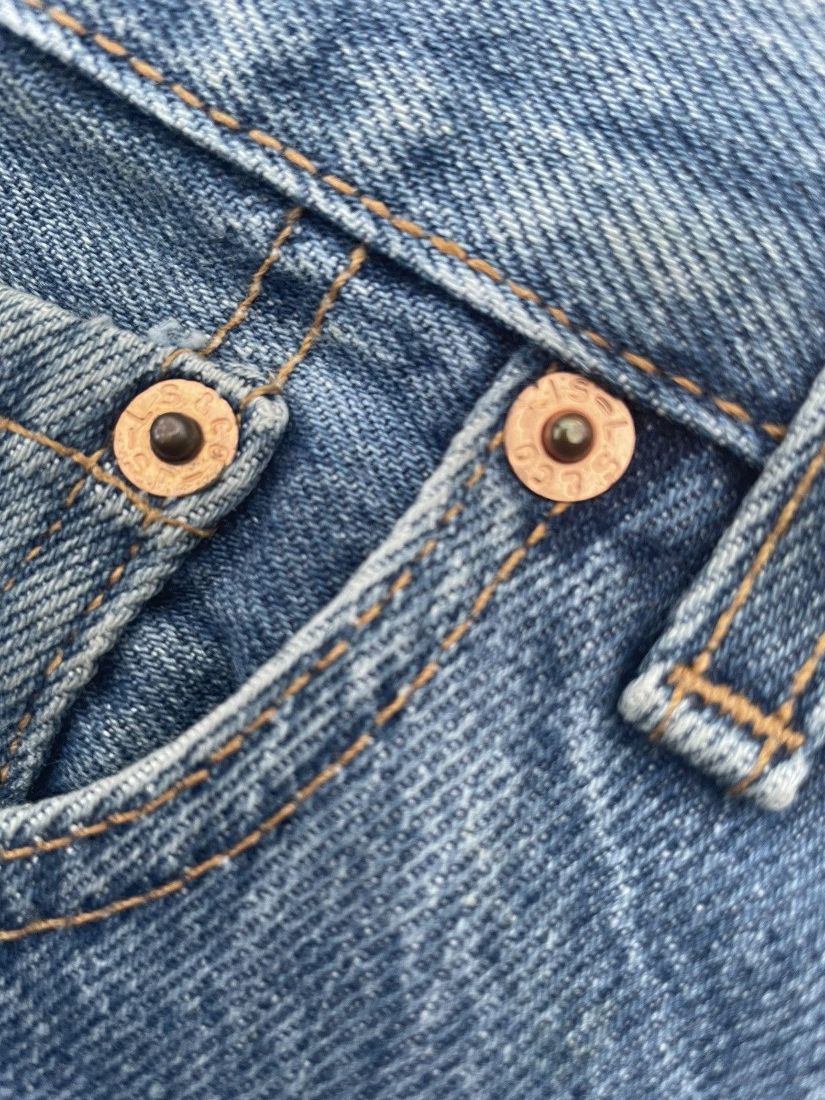 Levi's Vintage levis 501 1997 USA Aging Faded Wash Denim Size US 34 / EU 50 - 16 Thumbnail
