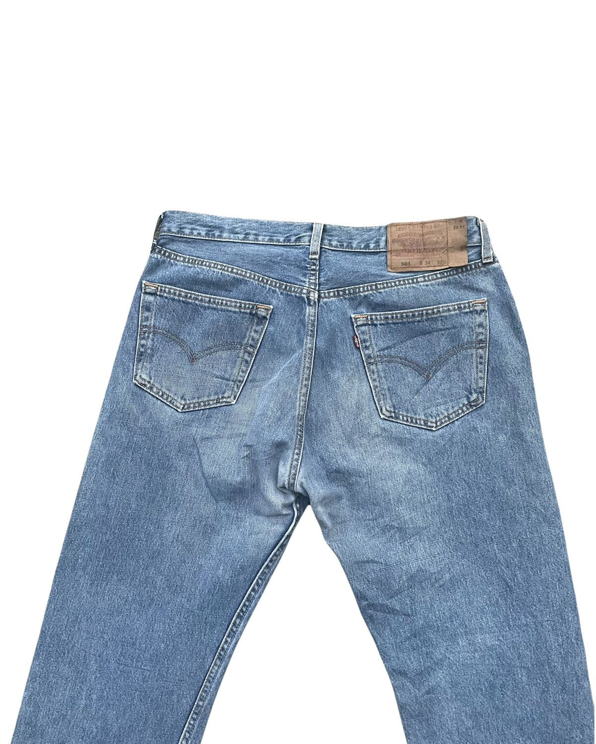 Levi's Vintage levis 501 1997 USA Aging Faded Wash Denim Size US 34 / EU 50 - 7 Thumbnail