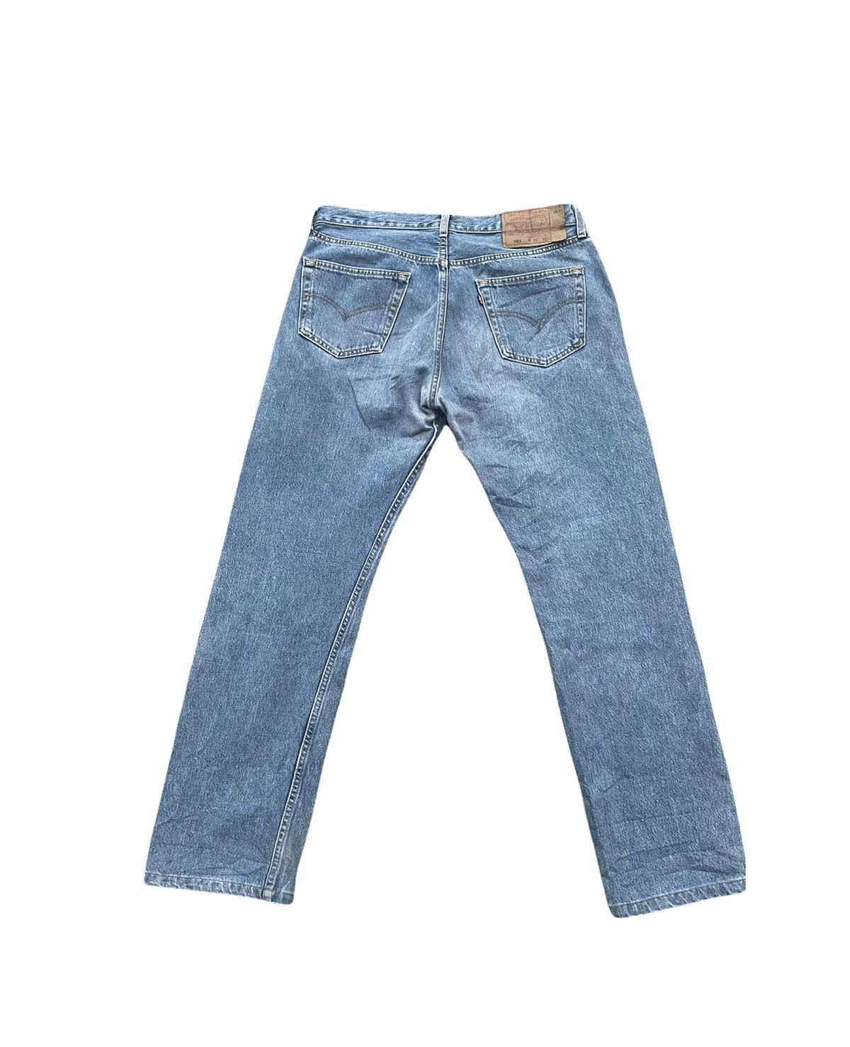 Levi's Vintage levis 501 1997 USA Aging Faded Wash Denim Size US 34 / EU 50 - 6 Thumbnail