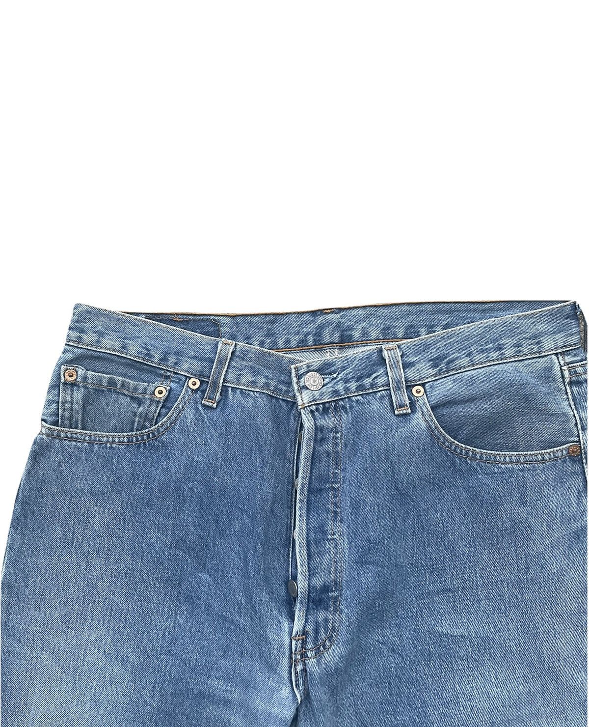 Levi's Vintage levis 501 1997 USA Aging Faded Wash Denim Size US 34 / EU 50 - 5 Thumbnail
