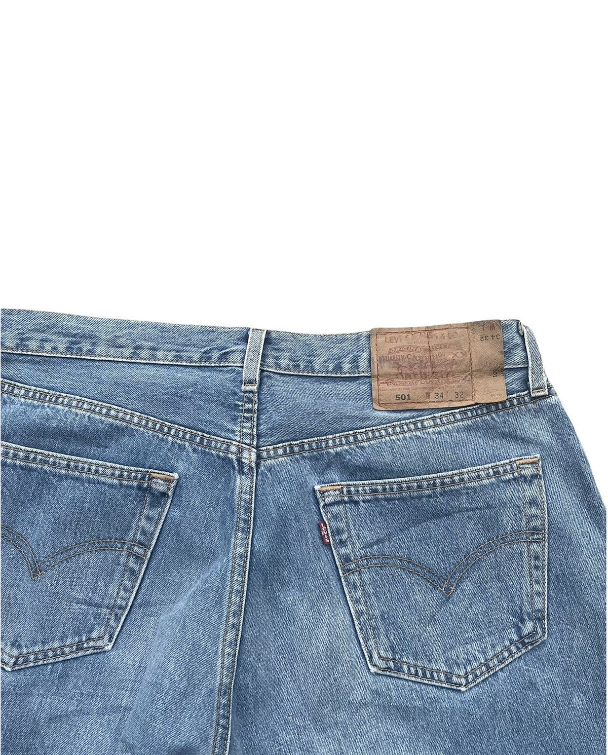 Levi's Vintage levis 501 1997 USA Aging Faded Wash Denim Size US 34 / EU 50 - 8 Thumbnail
