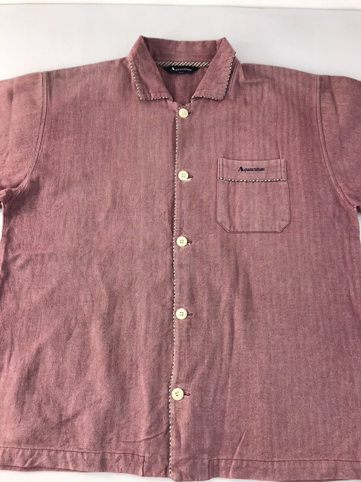 Aquascutum × Designer Aquascutum Made in Japan Denim Shirts Unisex Workers K1119j Size US L / EU 52-54 / 3 - 2 Thumbnail