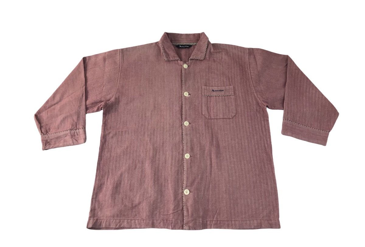 Aquascutum × Designer Aquascutum Made in Japan Denim Shirts Unisex Workers K1119j Size US L / EU 52-54 / 3 - 1 Thumbnail