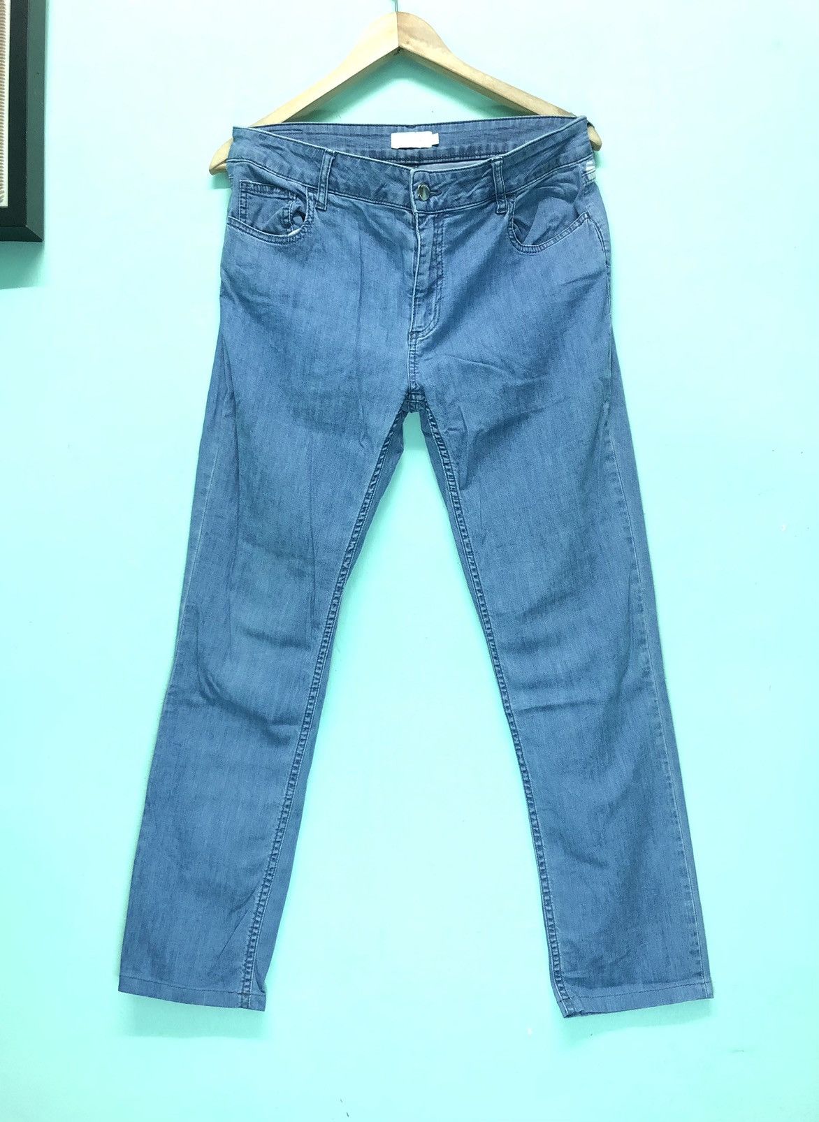 image of Italian Designers Vintage Paolo Tonali Soft Denim Jeans Made In Italy in Blue, Men's (Size 30)