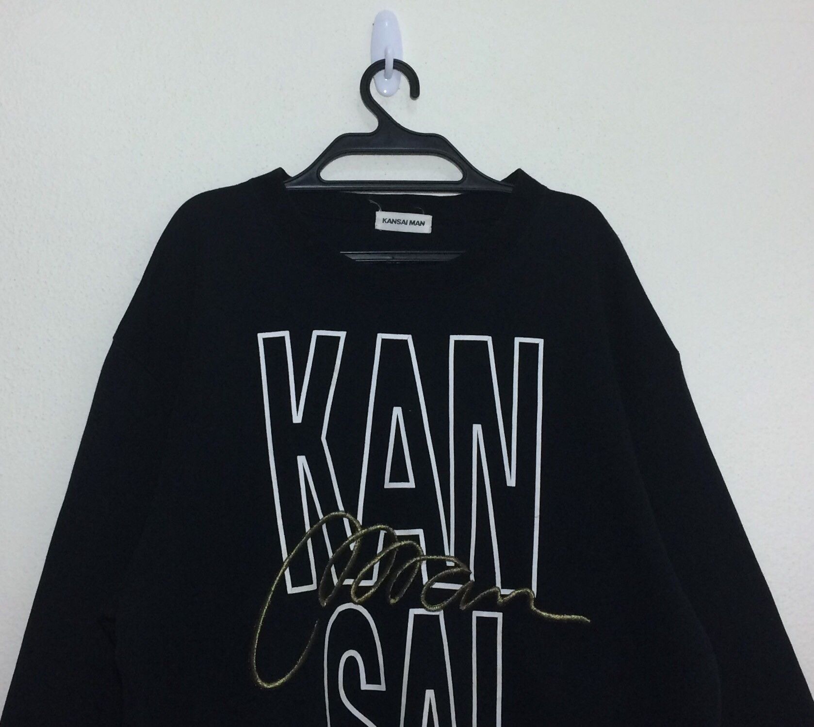 Japanese Brand Vintage Kansai Man Company Full Print Crewneck Black Size US M / EU 48-50 / 2 - 2 Thumbnail