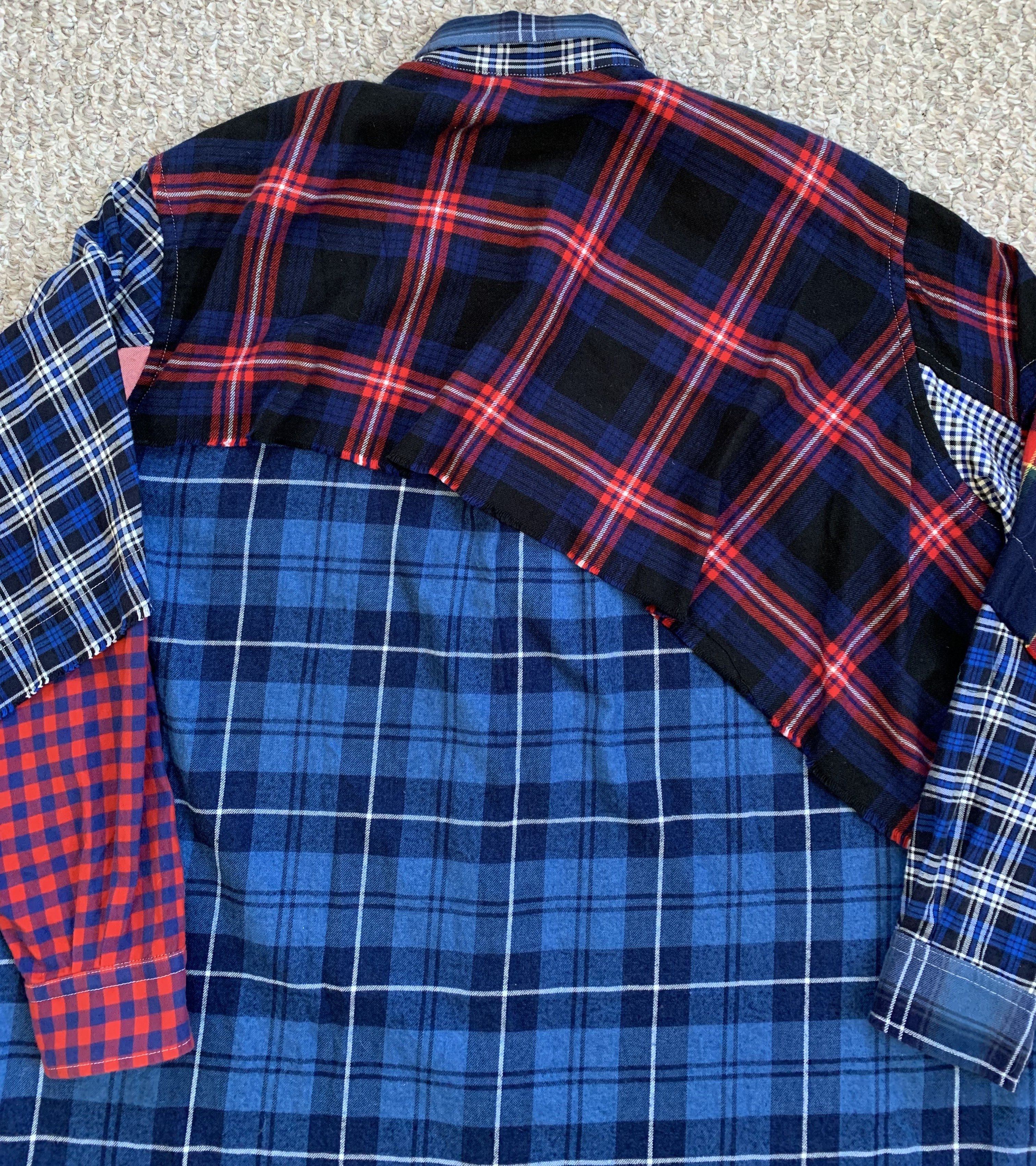 Nozomi Ishiguro Nozomi Ishiguro Oversized Patchwork Flannel Size US XL / EU 56 / 4 - 5 Thumbnail