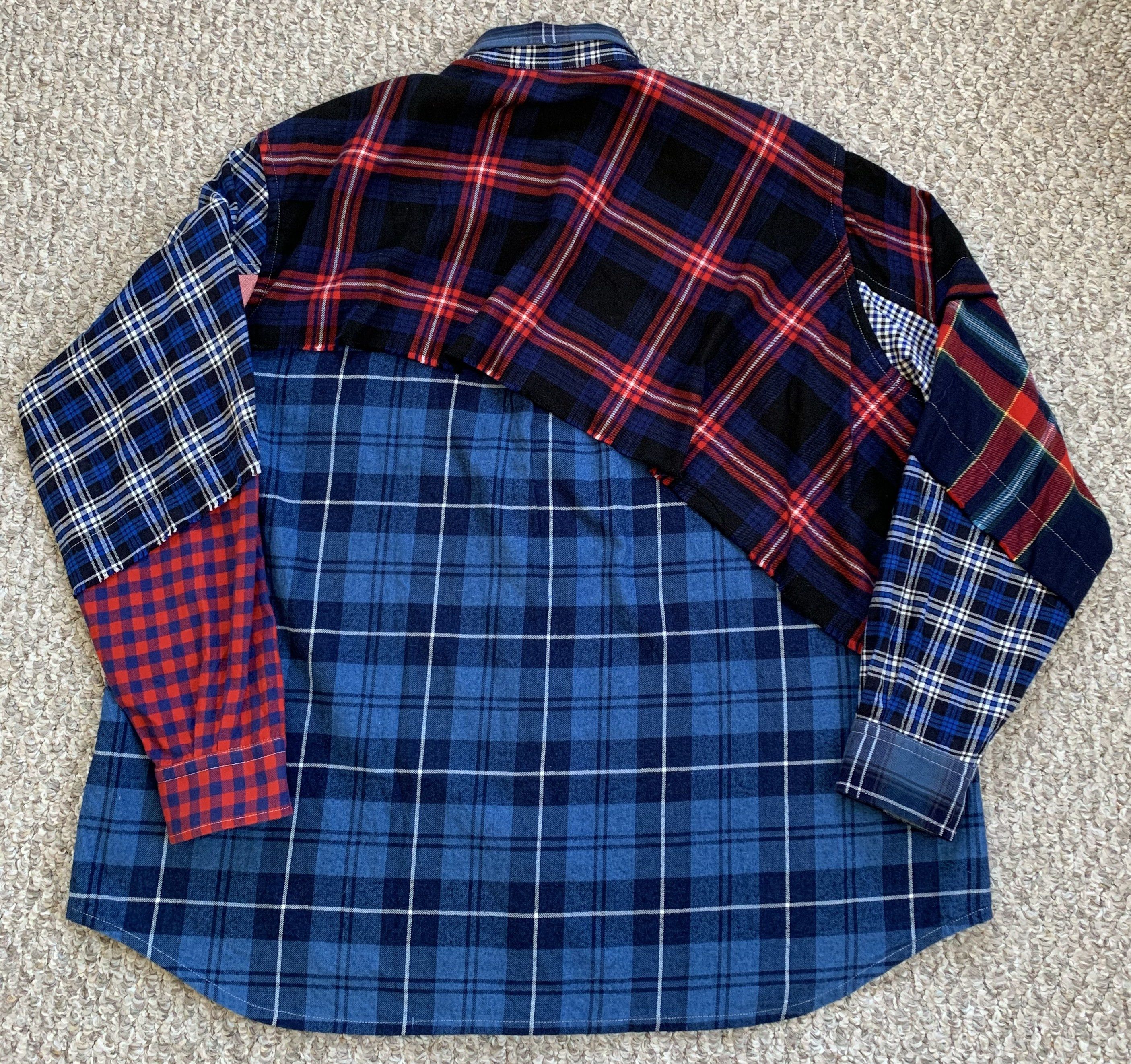 Nozomi Ishiguro Nozomi Ishiguro Oversized Patchwork Flannel Size US XL / EU 56 / 4 - 4 Thumbnail
