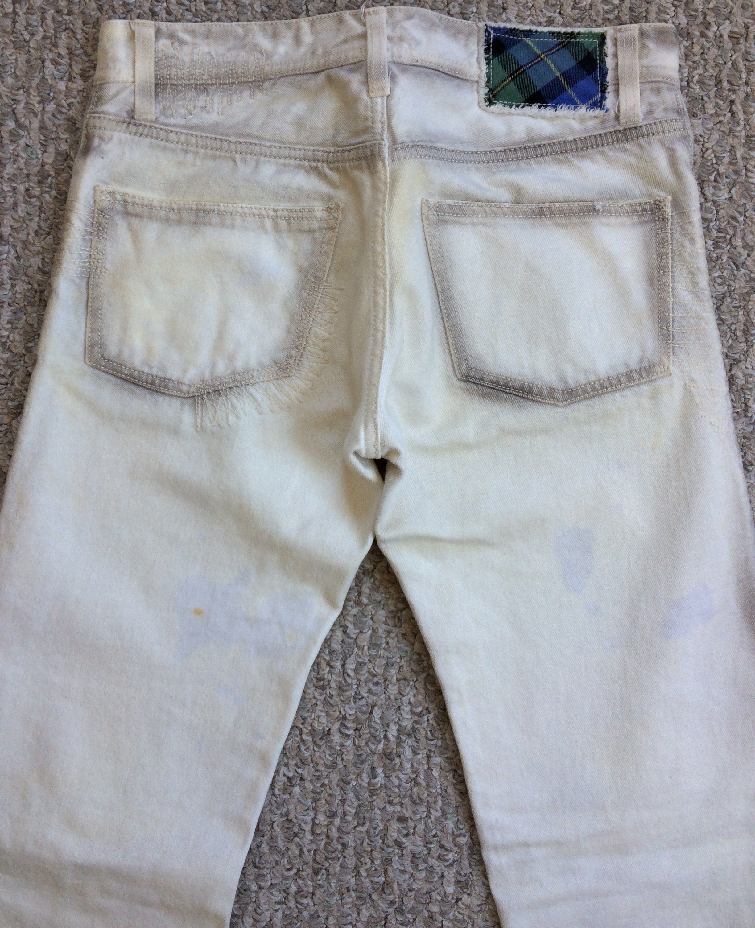 Nozomi Ishiguro Nozomi Ishiguro Distressed White Denim Size US 30 / EU 46 - 7 Thumbnail