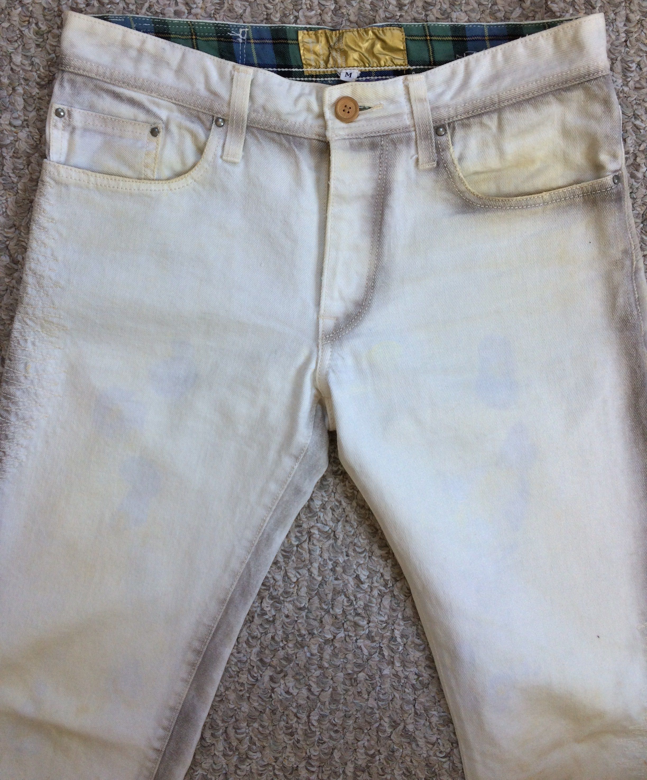 Nozomi Ishiguro Nozomi Ishiguro Distressed White Denim Size US 30 / EU 46 - 2 Thumbnail
