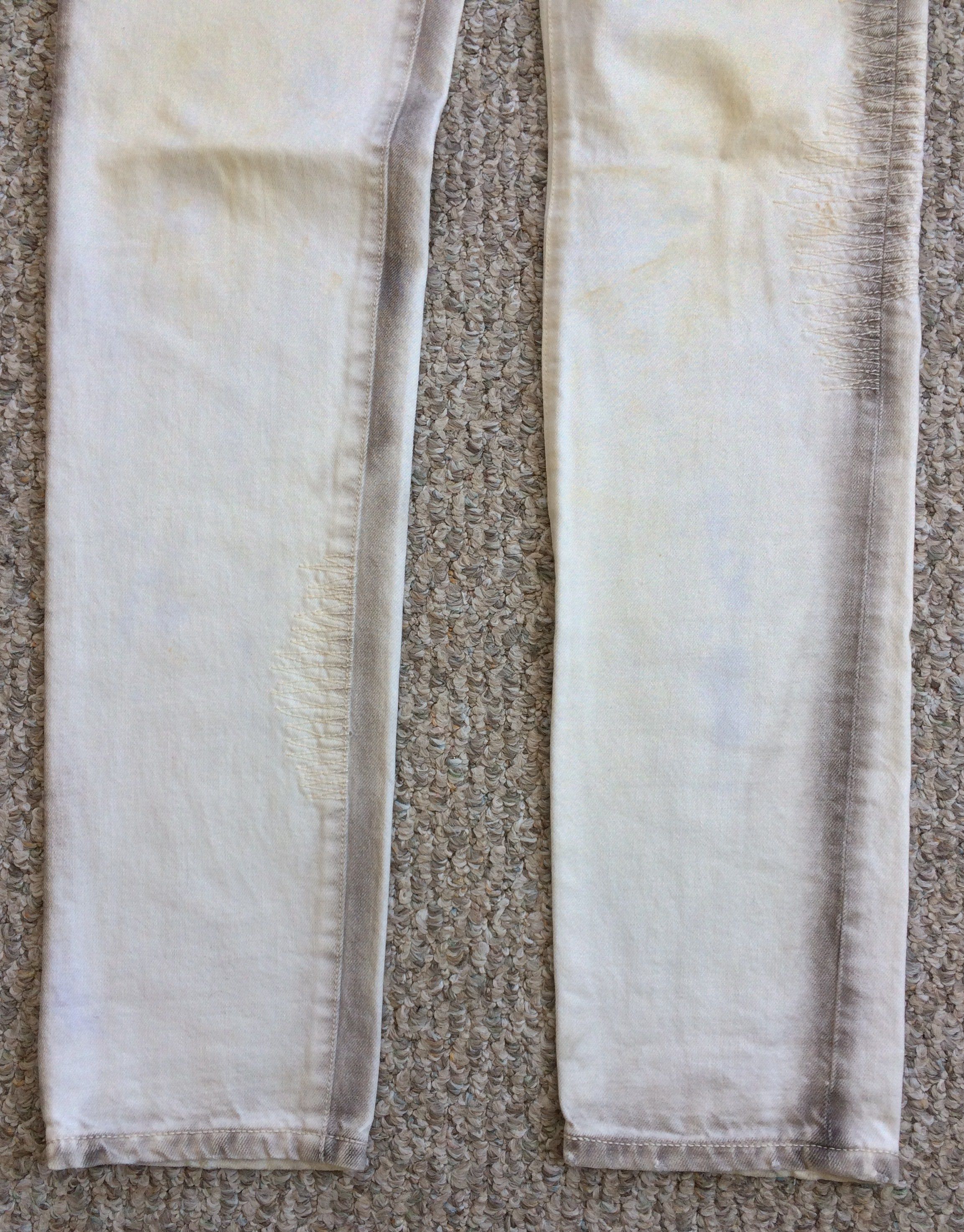 Nozomi Ishiguro Nozomi Ishiguro Distressed White Denim Size US 30 / EU 46 - 3 Thumbnail
