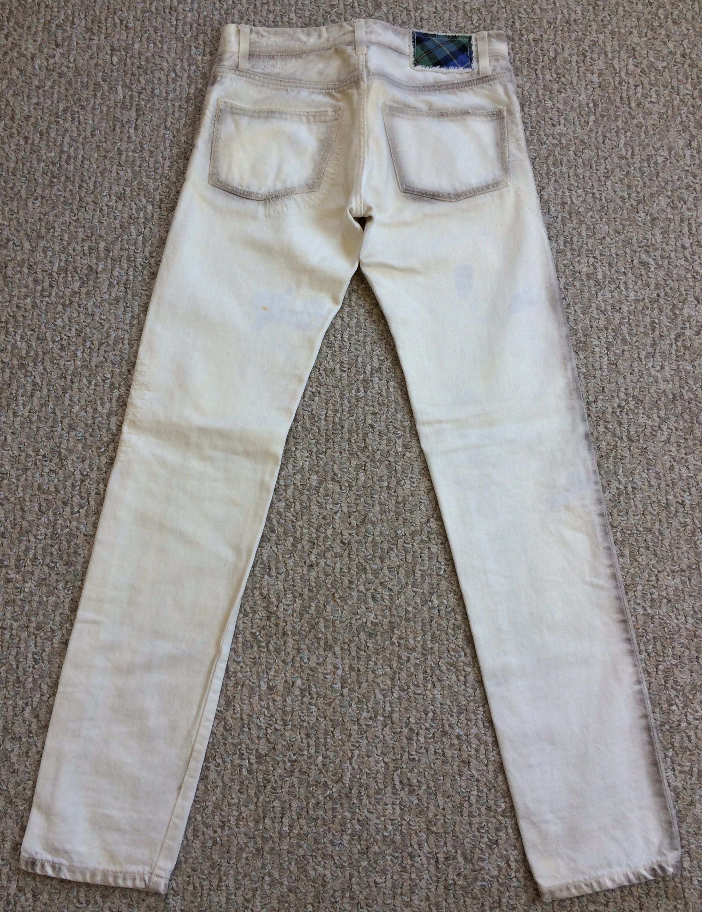 Nozomi Ishiguro Nozomi Ishiguro Distressed White Denim Size US 30 / EU 46 - 6 Thumbnail