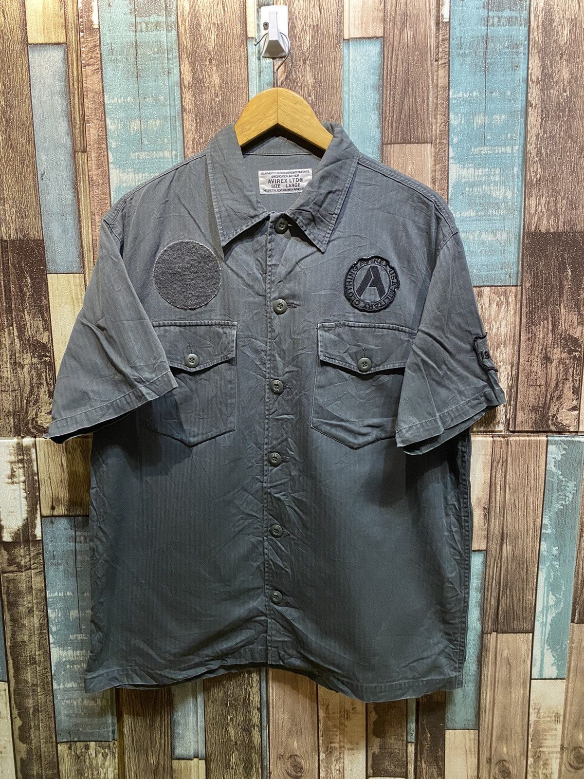 image of Vintage Avirex Special Edition Button Up Shirt, Men's (Size Large)