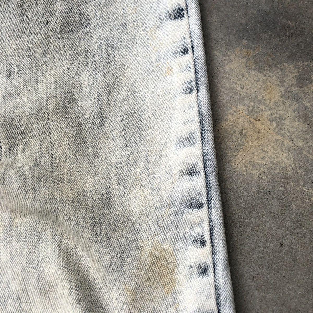 Japanese Brand × semanticdesign 🔥Sick🔥Semantic Design Splash Acid Wash Soft Curve Denim Size US 33 - 11 Thumbnail