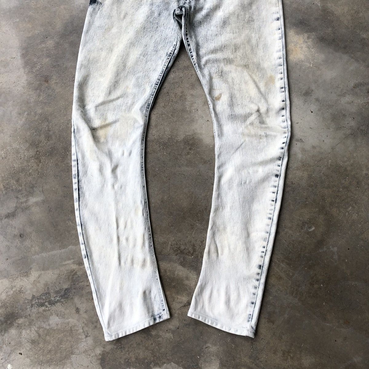 Japanese Brand × semanticdesign 🔥Sick🔥Semantic Design Splash Acid Wash Soft Curve Denim Size US 33 - 3 Thumbnail