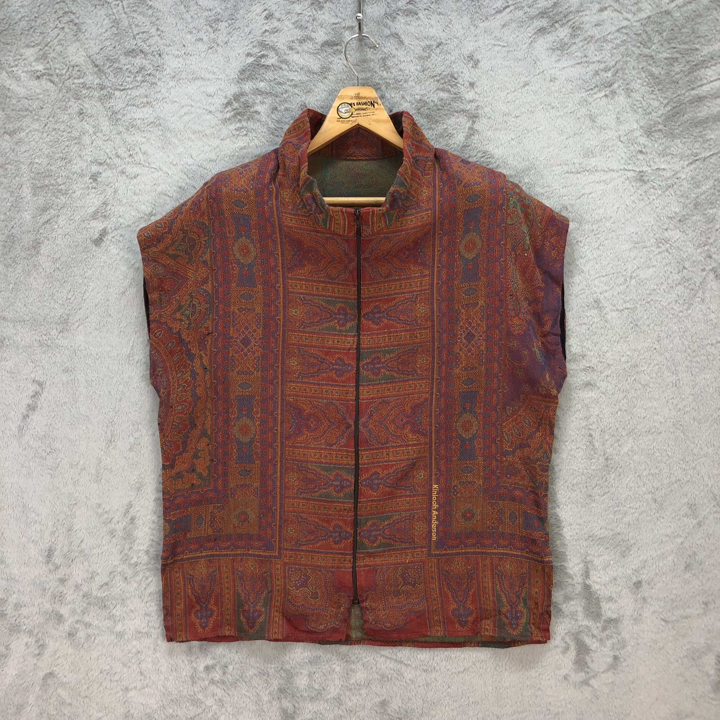 Japanese Brand Kinloch Anderson Native Design Sleeveless Shirt #5950-215 Size L / US 10 / IT 46 - 1 Thumbnail