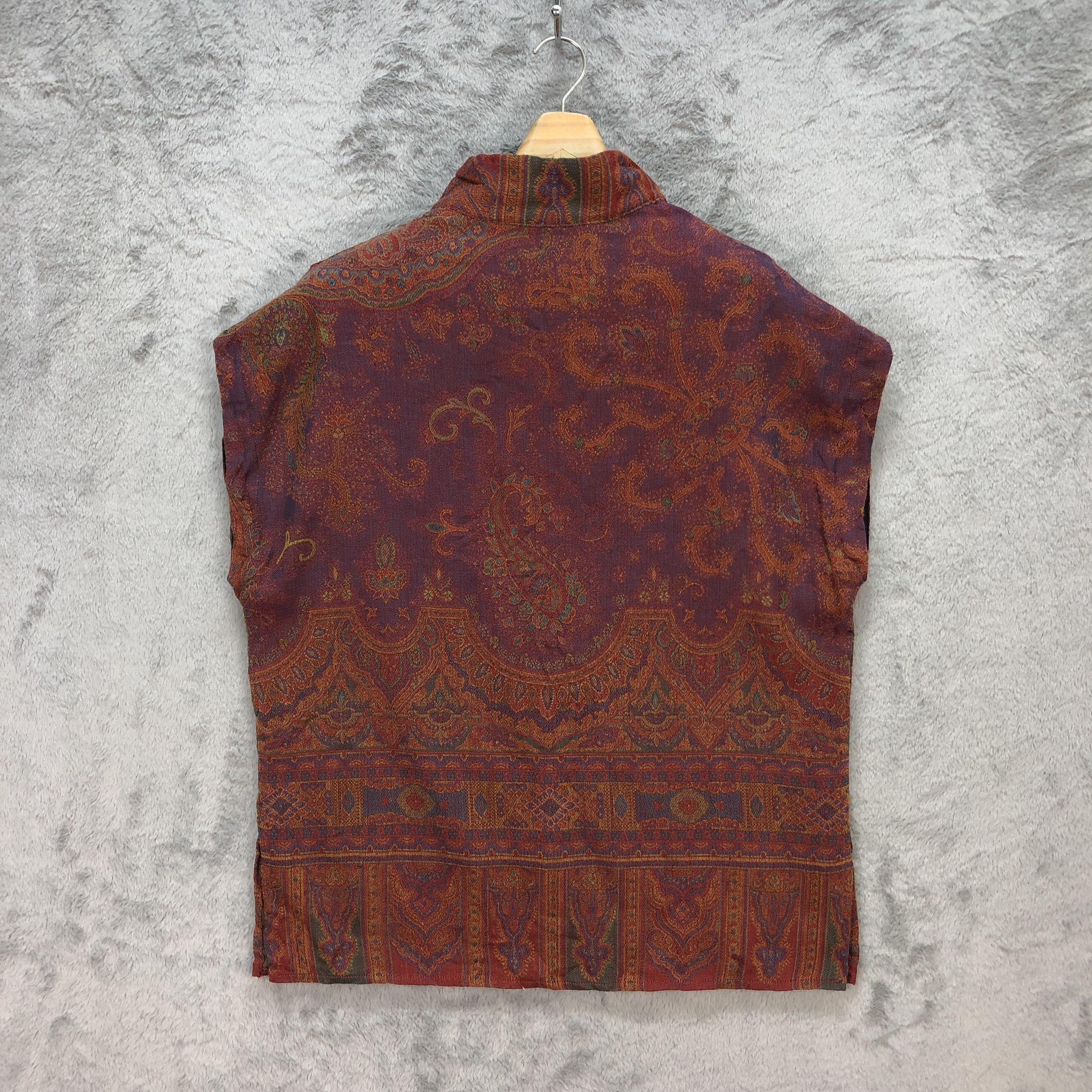 Japanese Brand Kinloch Anderson Native Design Sleeveless Shirt #5950-215 Size L / US 10 / IT 46 - 8 Thumbnail