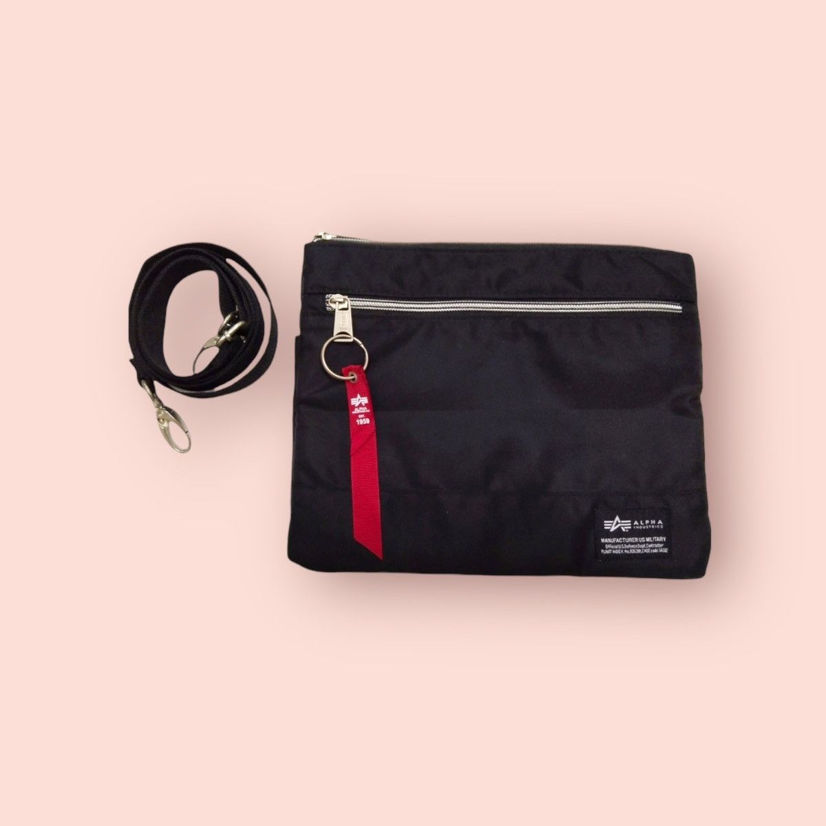 Alpha Industries × Edition Japan ALPHA INDUSTRIES MINI SLIM SHOULDER CROSSBODY SLING Size ONE SIZE - 8 Thumbnail